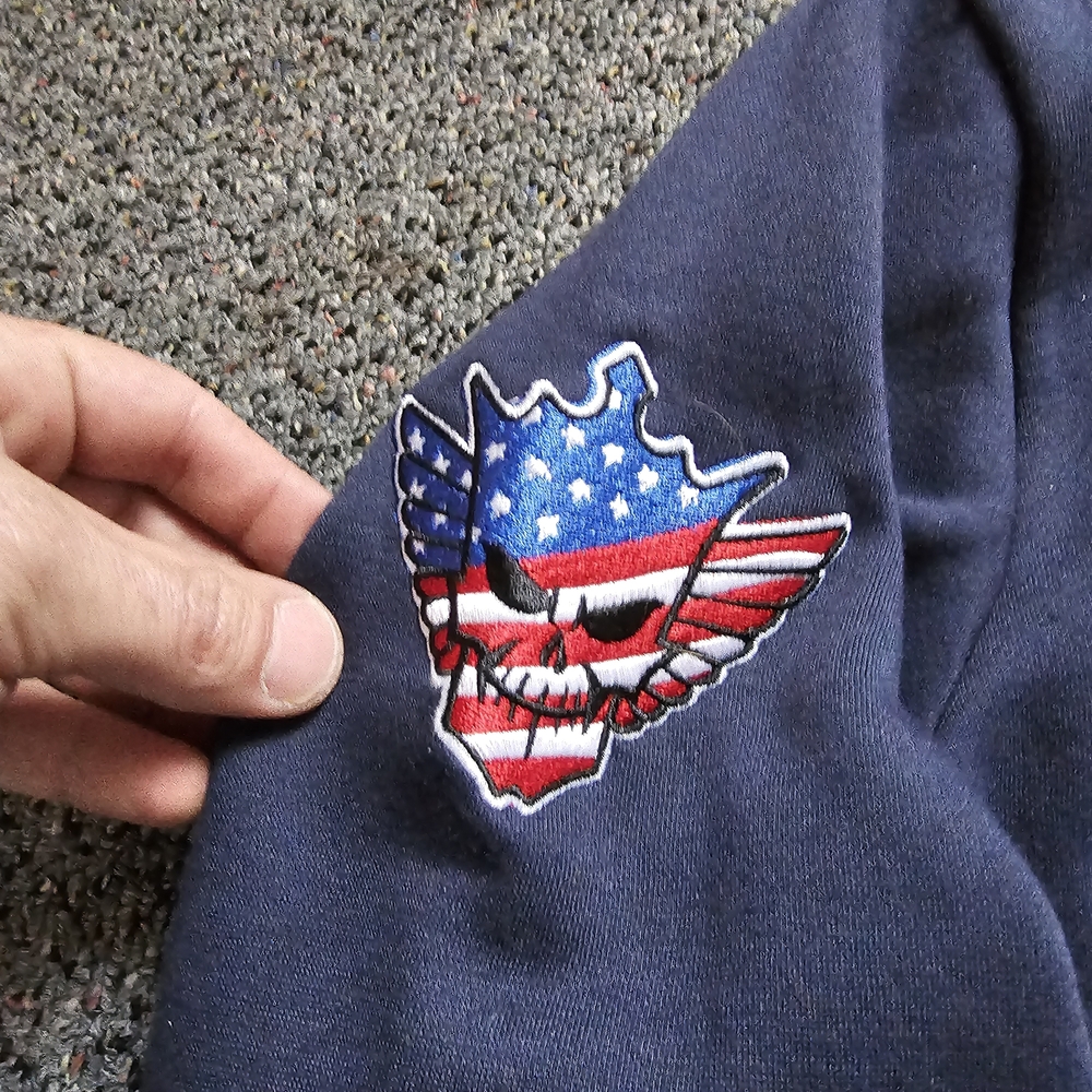 WWE Navy American Nightmare Hoodie - Picture 3 of 5
